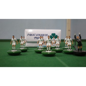 Subbuteo Andrew Table Soccer Panathinaikos 1964-1965 on Classic Hasbro Bases